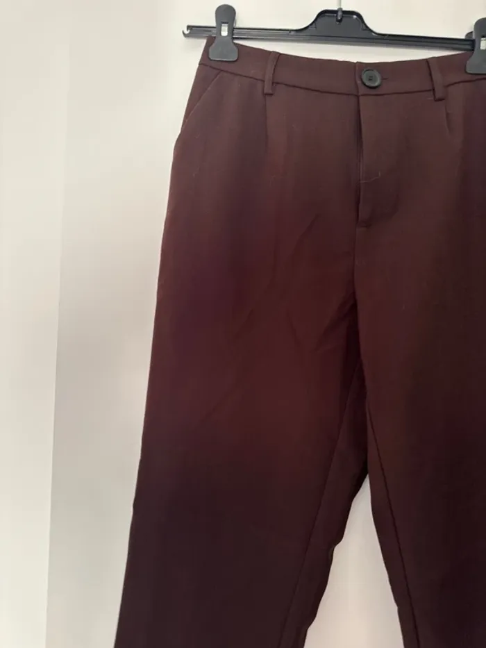 Pantalon de tailleur Cache Cache marron - photo numéro 4