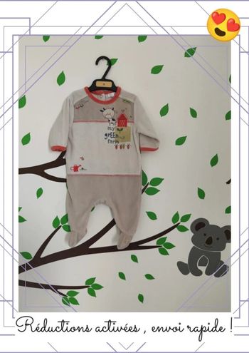 Pyjama velours 3 mois