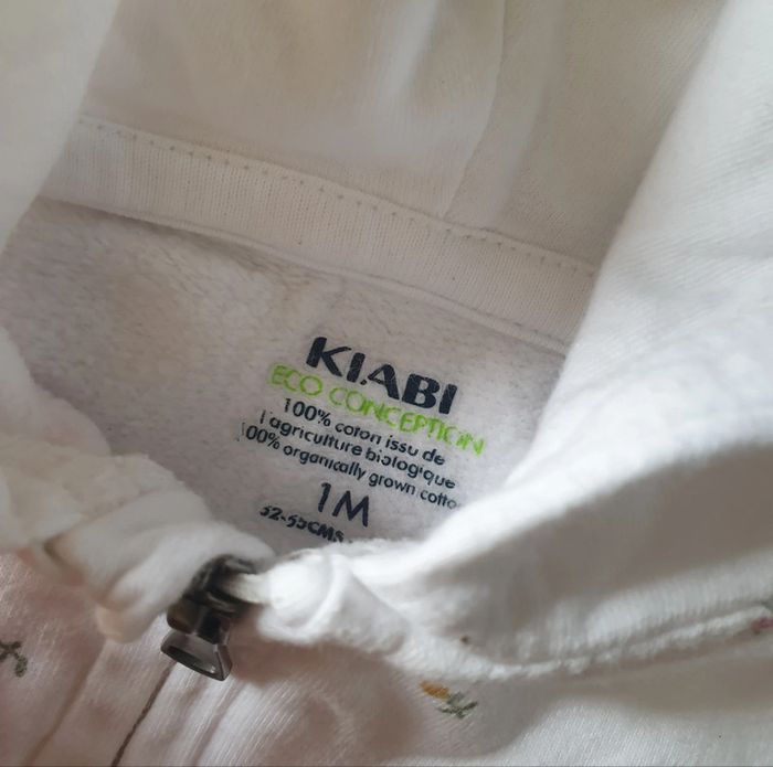 🩷 Veste à capuche 1 mois Kiabi #emyfleury_1moisfille - photo numéro 3