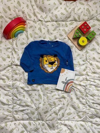 teeshirt manches longues bleu catimini 6 mois