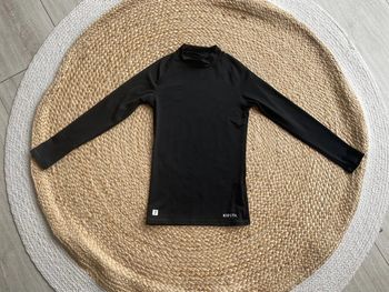 Teeshirt thermique noir 8-9 ans Kipsta