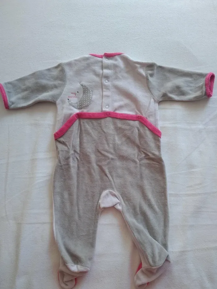 Lot de 2 Pyjamas Velours Fille Bébé - photo numéro 3