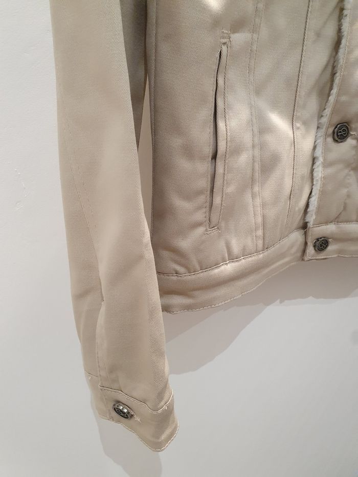 Veste fourrée Grenoble beige Taille M (taille petit) - photo numéro 3