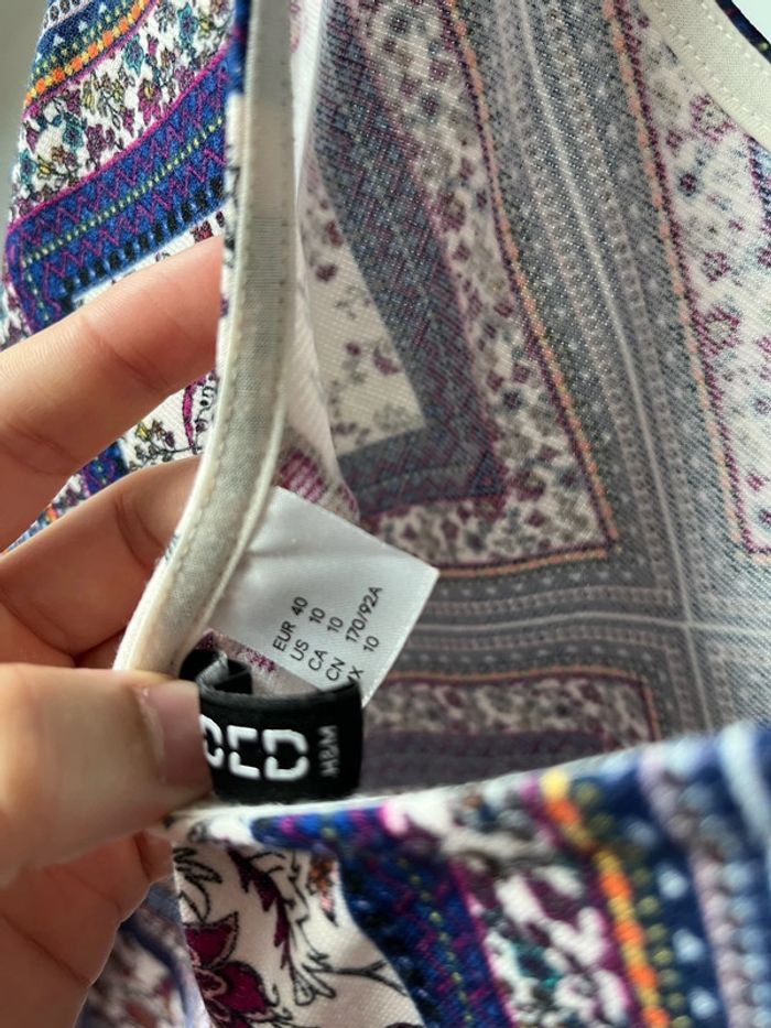 Robe H&M  Divided taille 40 couleur violet état neuf - photo numéro 3