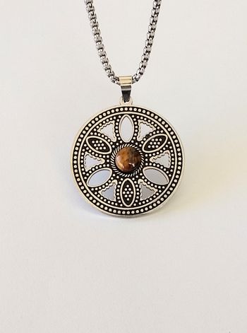 Chaîne + pendentif bohème