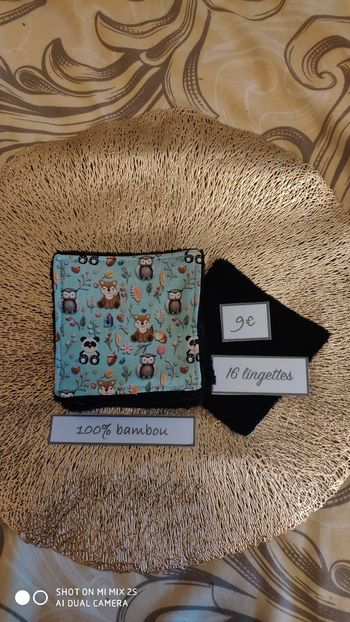 16 lingettes lavables neuf