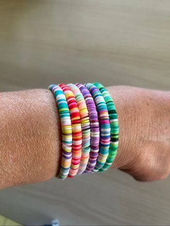 6 bracelets  élastiques adulte