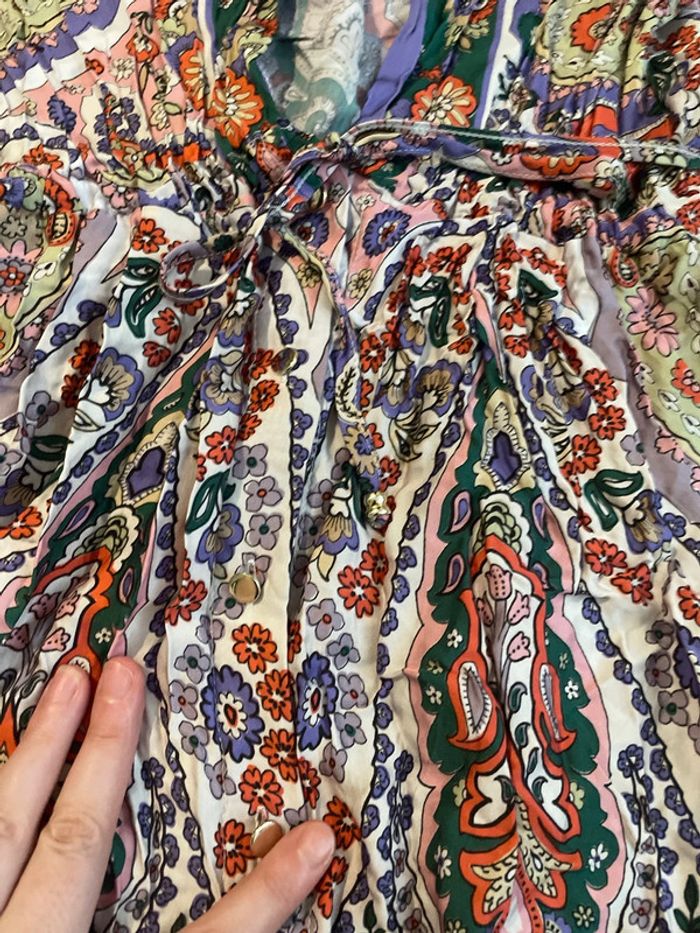 Robe courte imprimée à manches 3/4 - photo numéro 3