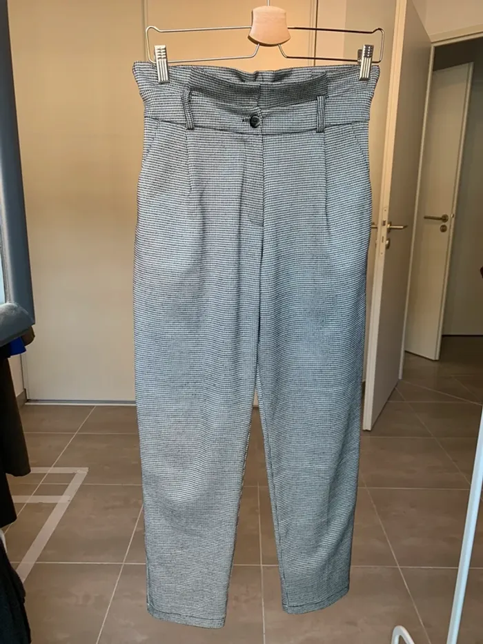 Pantalon Rue des Abbesses taille 1 pieds de poule - photo numéro 5