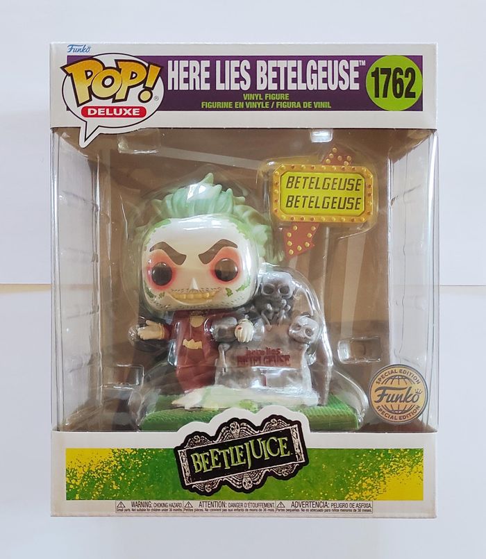 Funko POP Here Lies Betelgeuse #1762 - Beetlejuice - Figurine Vinyle