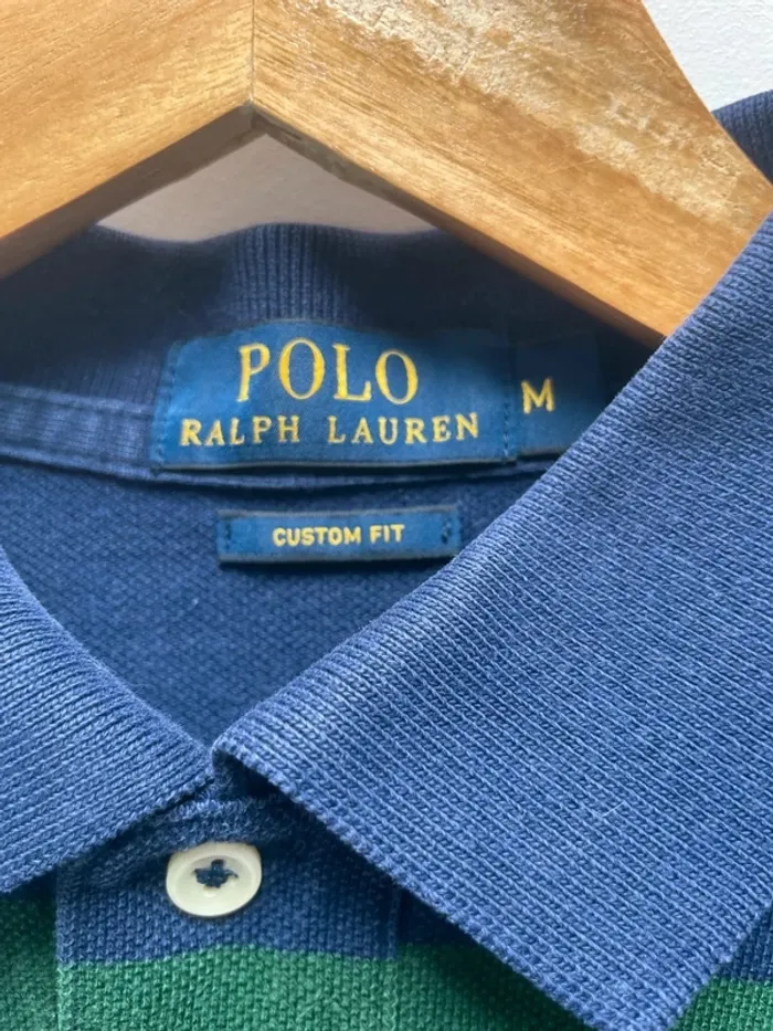 Polo Ralph Lauren vintage embroided green blue Mens M - photo numéro 4
