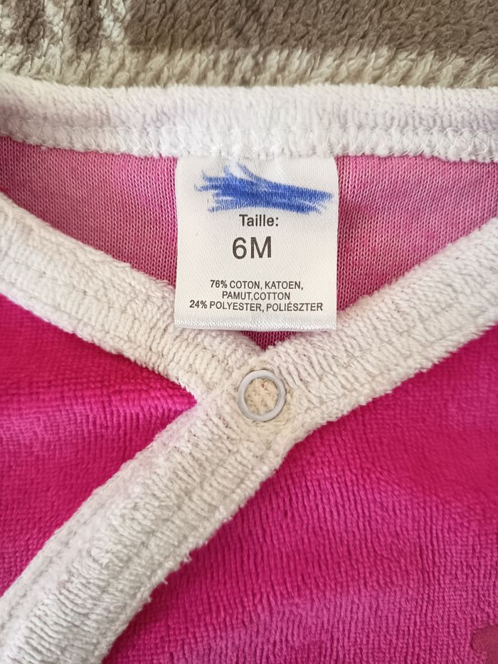 Pyjama doux Rose - 6 Mois - photo numéro 3