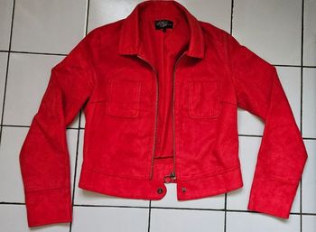 Veste en suédine T 36