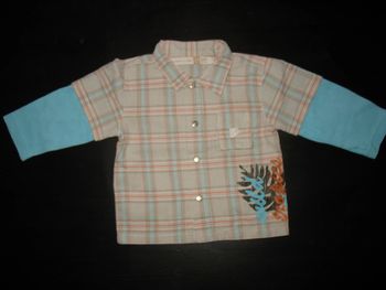CHEMISE ML A CARREAUX BÉBÉ GARÇON "TAPE A L’ŒIL" - 6 MOIS - n°01