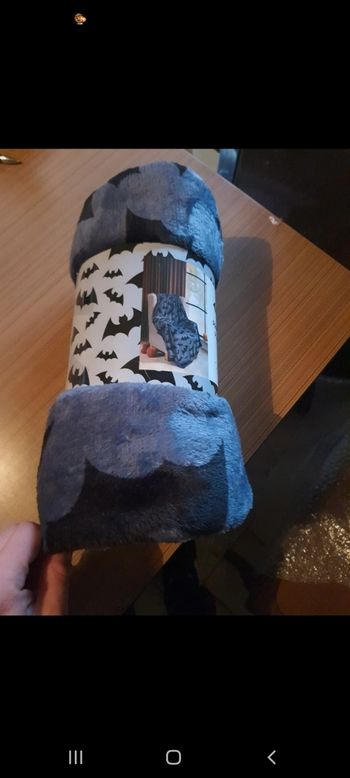 Plaid imprimé chauve-souris