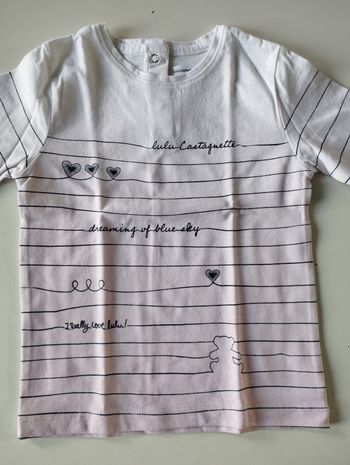 Tee shirt manches longues fille 24 mois