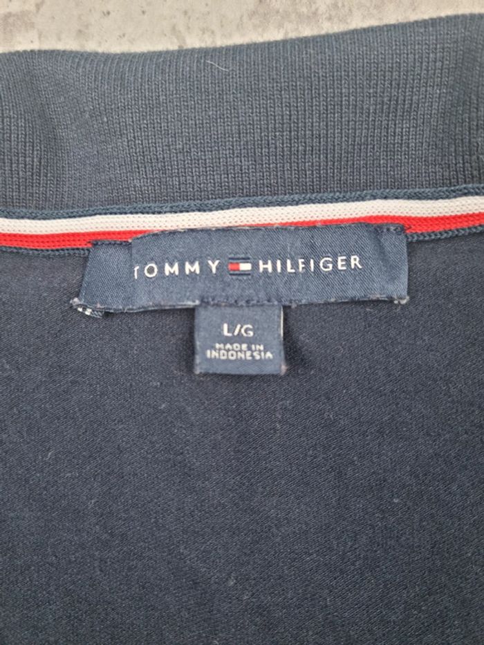 Débardeur polo zippé Tommy Hilfiger marine – Taille L Femme (mesures en photos) - photo numéro 7