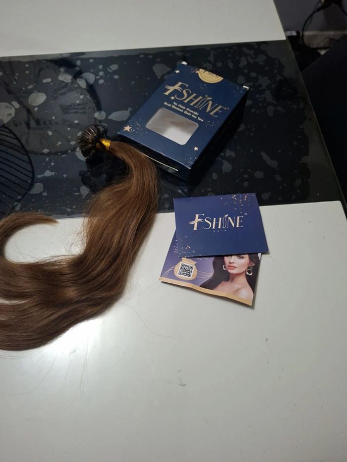 Extension de Cheveux a la kératine 40cm brun foncé - photo numéro 8