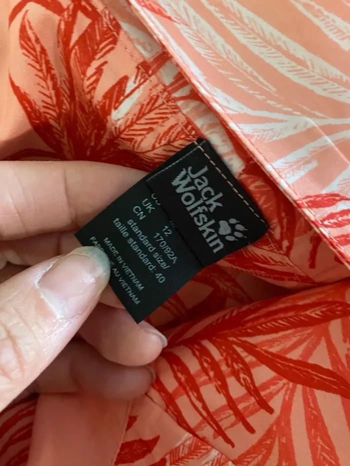 Robe de randonnée orangée Jack Wolfskin Taille M - photo numéro 3