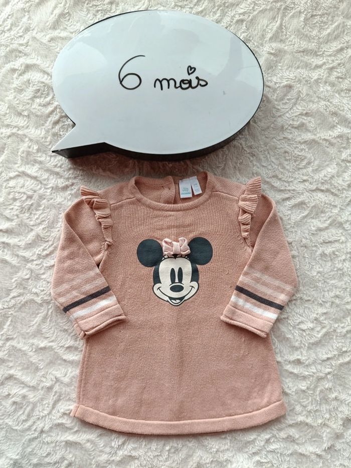 Robe pull manches longues Fille 6 mois Minnie Disney Baby Orchestra