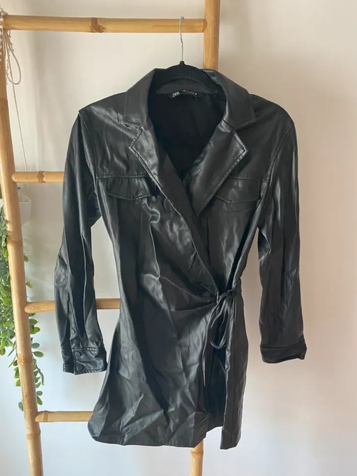 Robe portefeuille similicuir