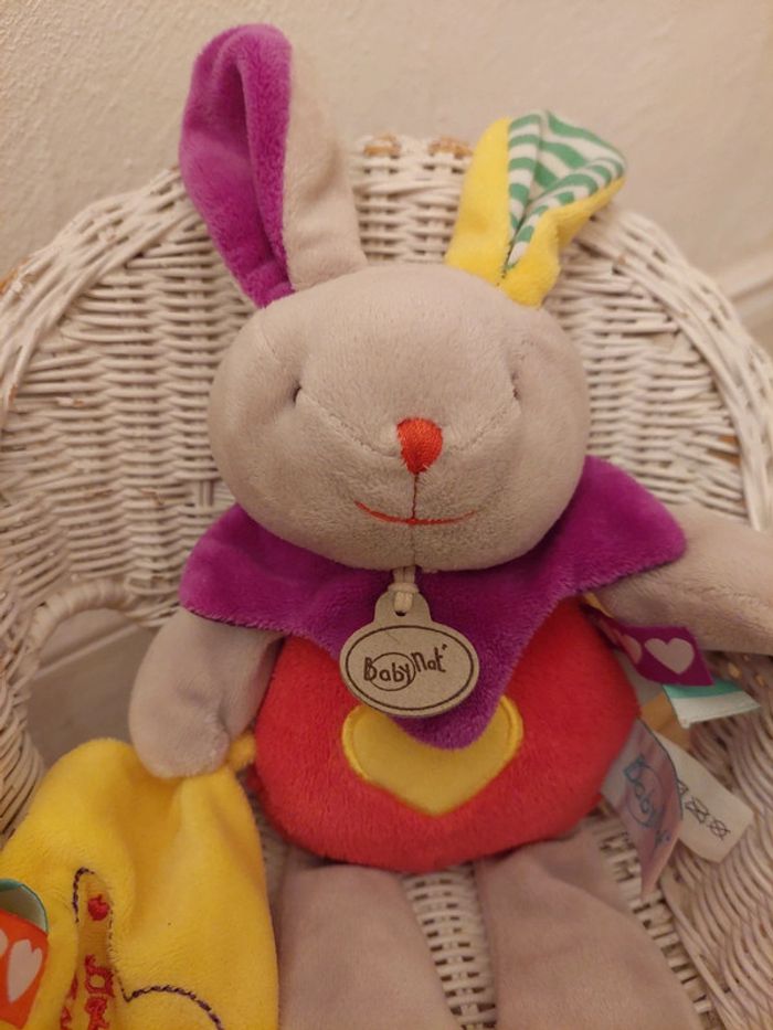 #P6 - Doudou d'amour lapin Baby Nat' - photo numéro 2