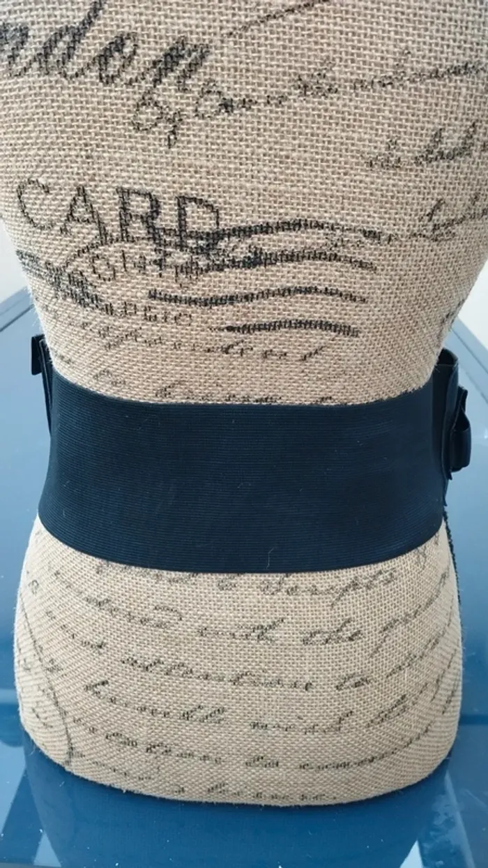 Ceinture noire avec poche 75/80 cm femme - photo numéro 8