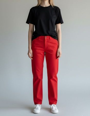 Pantalon Chino Teddy Smith Rouge Taille 38-Fr Neuf