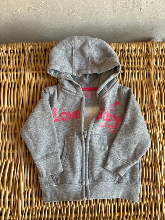 Veste polaire 12mois fille en très bon état - photo numéro 3