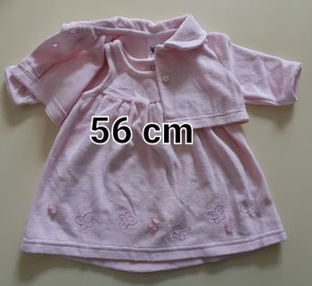 Ensemble robe et son gilet 56 cm