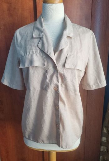 Chemise transparente manches courtes 38-40