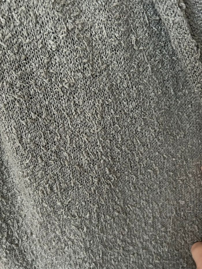 Long gilet gris femme taille S - photo numéro 5