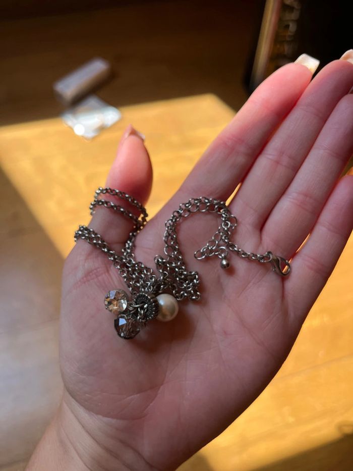 Lot bijoux artisanaux faits main – boucles d’oreilles, collier réglable & porte-clés - photo numéro 5