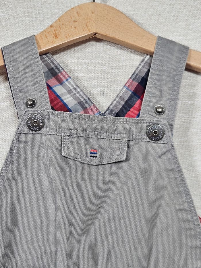 Salopette gris Obaïbi 9 mois 71 cm - photo numéro 2