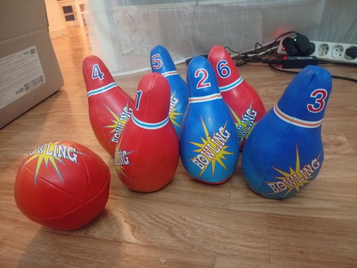 Lot quilles bowling enfants