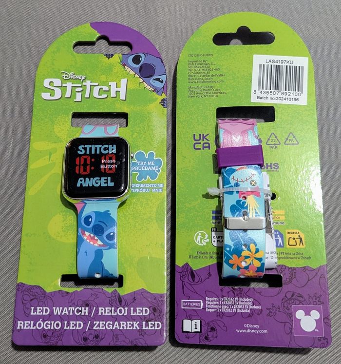 Montre LED digitale Stitch