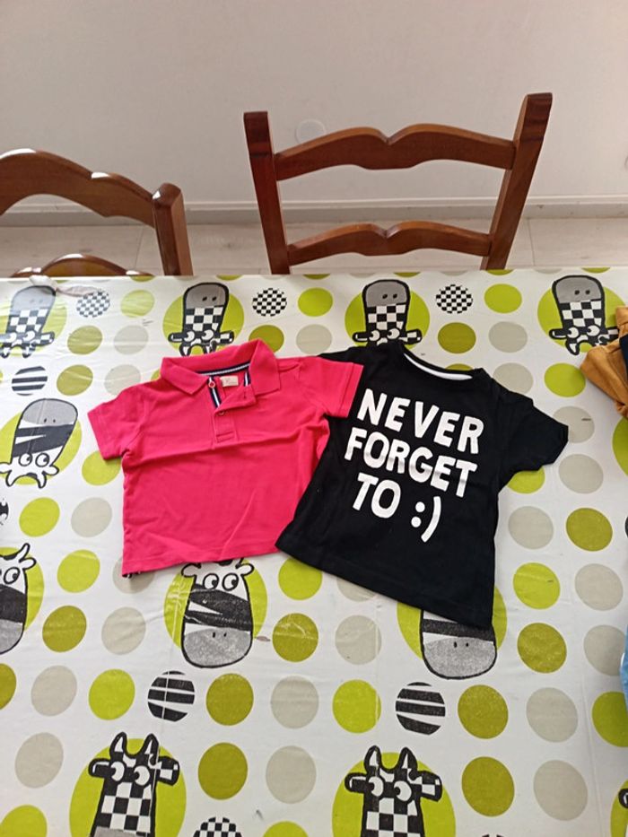 Tee-shirt+polo 9/12 mois