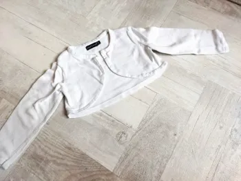 Gilet court blanc 3 ans