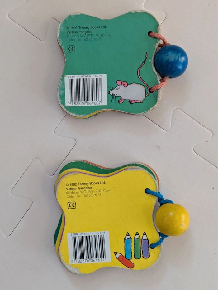 Lot de 2 mini livres bébé vintage – Les animaux & Les jouets – 1992 - photo numéro 3