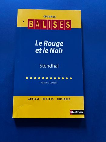 Œuvre BALISES N 3 .Balises Le rouge et le noir, Stendhal
