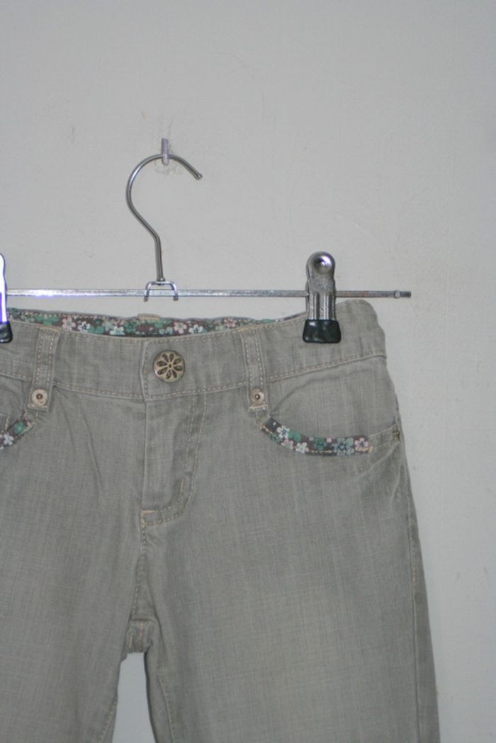 Jeans gris bootcut Ikks taille réglable 6 ans - photo numéro 2