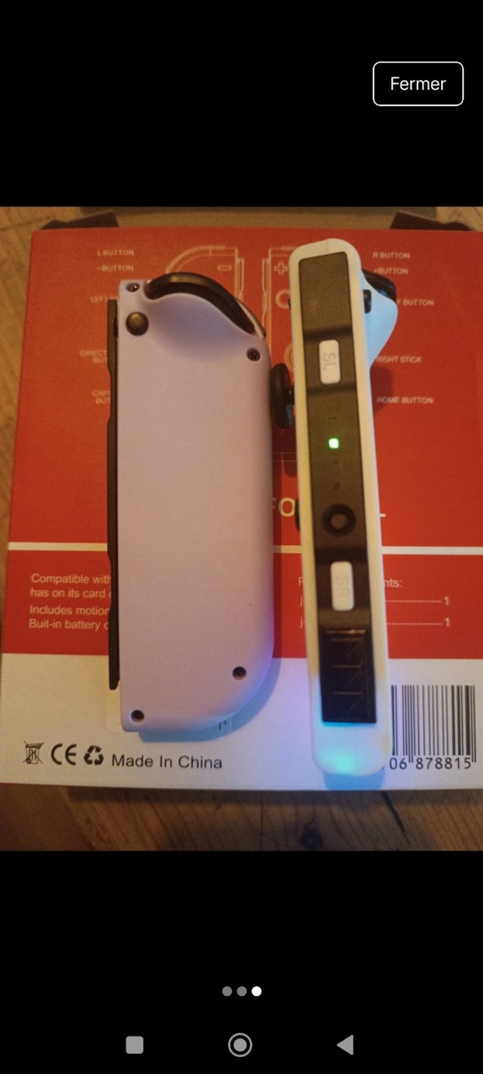 Joycon gauche rose blanc - photo numéro 3