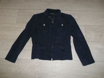 Veste TONY LAMARCA bleu marine effet marbré taille 38 TBE