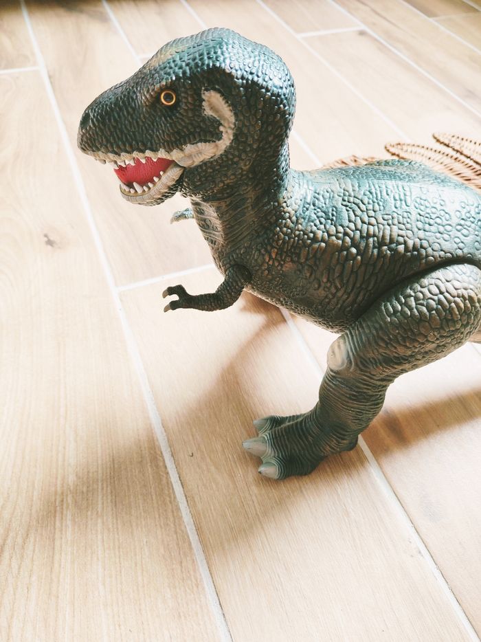 🦖 Tyrannosaure rex/ T-rex dinosaure dino riders année 1988 Tyco toys vintage - photo numéro 4