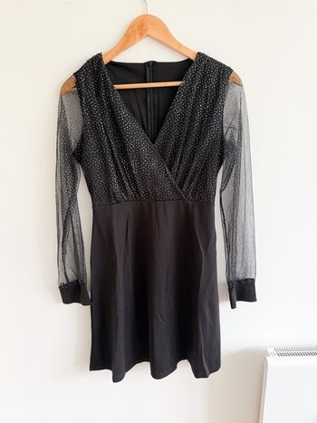 Robe de soirée noire argenté Amazon taille 36 S