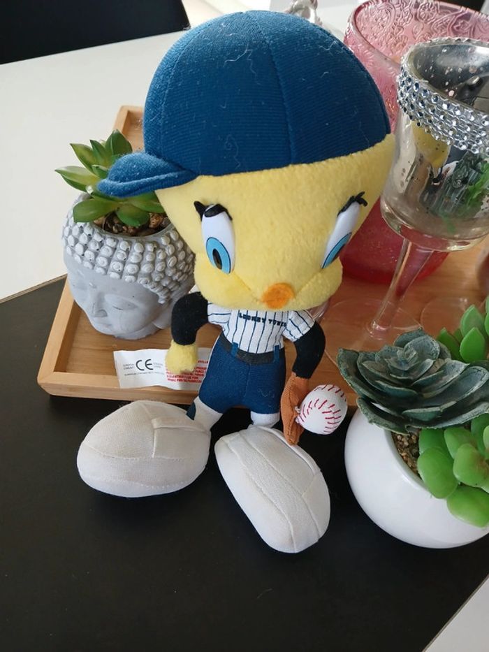 Péluche Looney Tunes Titi Joueur de baseball 🌿🎁 - photo numéro 2