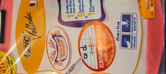 Kit neuf Ardoise effaçable + feutres - Bic Velleda - photo numéro 3