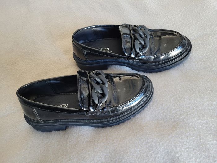 mocassins noirs vernis taille 39 - photo numéro 6