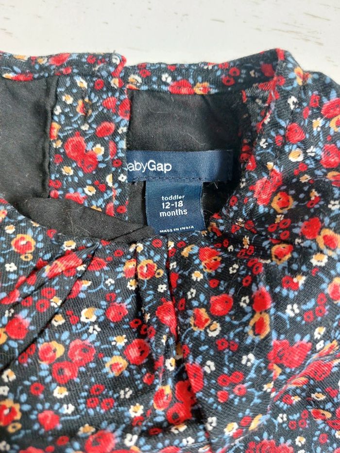Blouse à fleurs Baby Gap Taille 12-18 mois - photo numéro 3