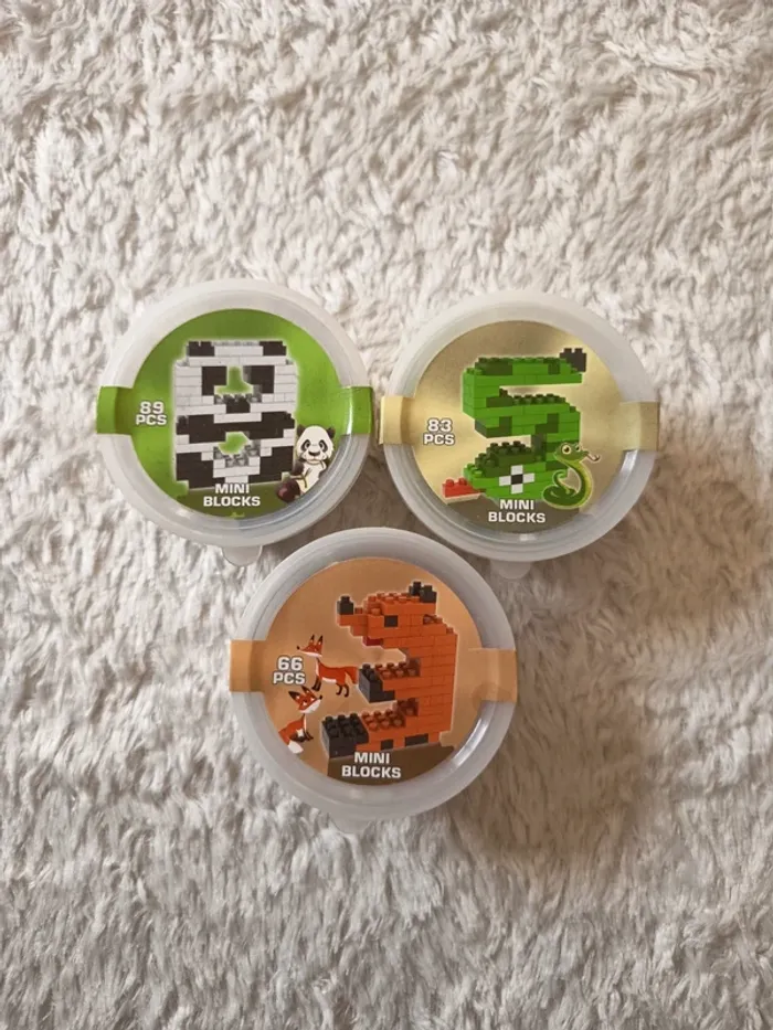 Lot de 3 animaux en Mini Bloks Neufs